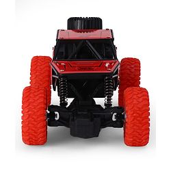Babyhug Mud Master and Rechargeable RC Car - Red| 4-Wheel Drive System| Designed for All Terrain| Long Range 2.4 GHz Remote| BIS Certified| Gifting Toy| Type-C Charging| Best Gift for 4+ Year Kids