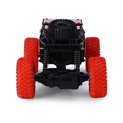 Babyhug Mud Master and Rechargeable RC Car - Red| 4-Wheel Drive System| Designed for All Terrain| Long Range 2.4 GHz Remote| BIS Certified| Gifting Toy| Type-C Charging| Best Gift for 4+ Year Kids