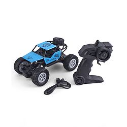 Babyhug Mud Master and Rechargeable RC Car - Red| 4-Wheel Drive System| Designed for All Terrain| Long Range 2.4 GHz Remote| BIS Certified| Gifting Toy| Type-C Charging| Best Gift for 4+ Year Kids
