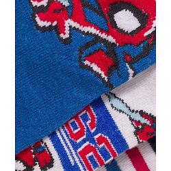 Cute Walk by Babyhug Marvel Non Terry Knit Ankle Length Anti Bacterial Socks With Spider-Man Graphics Pack of 3 - Multicolor
