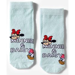 Cute Walk by Babyhug Disney Knit Ankle Length Socks With Minnie Mouse Graphics Pack Of 3 - Dark Pink White & Sea Green