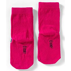 Cute Walk by Babyhug Disney Knit Ankle Length Socks With Minnie Mouse Graphics Pack Of 3 - Dark Pink White & Sea Green