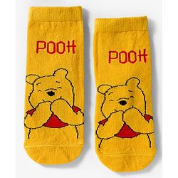 Cute Walk by Babyhug Disney Knit Ankle Length Anti Bacterial  Socks With Tiger Design Pack Of 3 - Orange Blue & Yellow