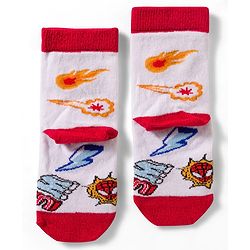 Cute Walk by Babyhug Non Terry Knit Anti Bacterial Ankle Length Socks With Spider Man Graphic Pack Of 3 - Multicolour