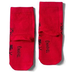 Cute Walk by Babyhug Marvel Non Terry Knit Ankle Length Anti Bacterial Socks With Avengers Graphics Pack of 3 - Multicolor
