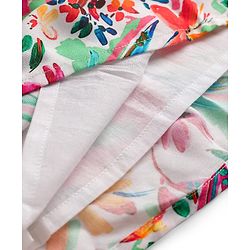 Babyhug Cotton Woven Sleeveless Floral Printed Frock - Multicolour