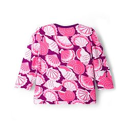 Babyhug Cotton Knit Full Sleeves T-Shirt & Pyjama Co-ord Night Suit With Seashell Print - Pink
