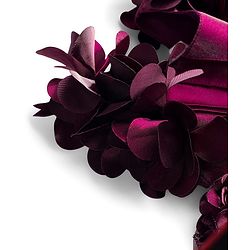 Babyhug Woven Frill Sleeves Party Dress with Corsage - Wine
