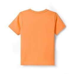 Babyhug Cotton Knit Half Sleeves T-Shirt with Sun Graphic - Orange