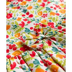 Babyhug Cotton Woven Sleeveless Floral Printed Frock -  Multicolour