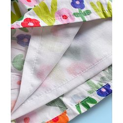 Babyhug Cotton Woven Sleeveless Floral Printed Frock - Multicolour
