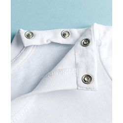 Babyhug Cotton Knit Half Sleeves T-Shirt with Nautical Theme Print - White