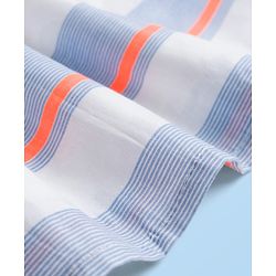 Babyhug Cotton Woven Sleeveless Striped Frock - Multicolor