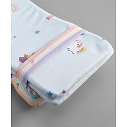 Babyhug Premium 100% Cotton Head Shaping Foam Pillow Woodland Print - Beige & Green