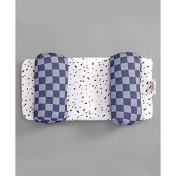Babyhug Premium 100% Cotton Head Shaping Foam Pillow Woodland Print - Beige & Green