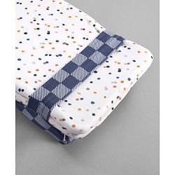 Babyhug Premium 100% Cotton Head Shaping Foam Pillow Woodland Print - Beige & Green