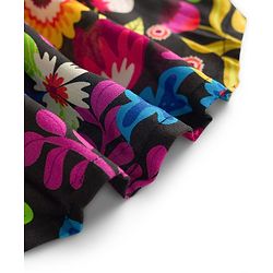 Babyhug Cotton Woven Sleeveless Floral Printed Frock with Smock Detailing - Multicolour