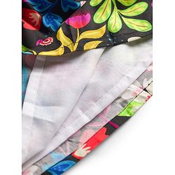 Babyhug Cotton Woven Sleeveless Floral Printed Frock with Smock Detailing - Multicolour