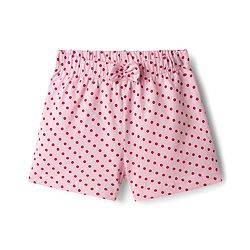 Babyhug Single Jersey Knit Mid Thigh Shorts With Strawberry Print Pack Of 2 - Pink