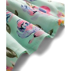 Babyhug Cotton Woven Sleeveless Frock with Floral Print - Multicolour