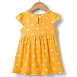 Babyhug 100% Cotton Knit Half Sleeves Floral Printed  Frock With Bow Pack Of  2- Multicolour