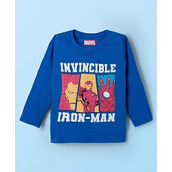 Babyhug Marvel Single Jersey Knit Full Sleeves T-Shirts with Avengers Graphic & Stripes Pack of 3 - Multicolor