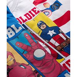 Babyhug Marvel Single Jersey Knit Full Sleeves T-Shirts with Avengers Graphic & Stripes Pack of 3 - Multicolor