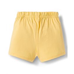 Babyhug Single Jersey Knit Floral Printed Mid Thigh Length Shorts With Bow Applique Pack Of 3 - Dark Pink & Yellow
