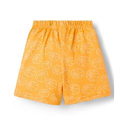 Babyhug Single Jersey Knit Mid Thigh Striped & Basketball Printed Shorts Pack of 3 - Multicolor