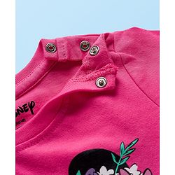 Babyhug Disney Single Jersey Knit Full Sleeves T-Shirts with Minnie Mouse Graphic Pack of 3 - Pink White & Lavender