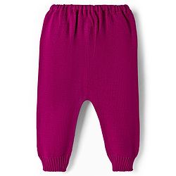 Babyhug Knit Full Sleeves Pullover Sweater Set with Heart Design - Pink
