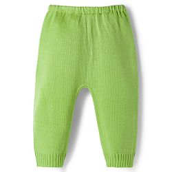 Babyhug Knit Full Sleeves Striped Sweater Set - Green