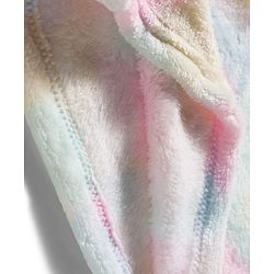 Babyhug Velour Knit Full Sleeves Co-ords Winter Wear Night Suit With Tie Dye Print - Multicolour