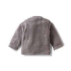 Babyhug Velour Knit Full Sleeves  Winter Wear Night Suit With Bear Embriodery - Grey