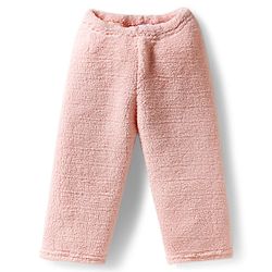 Babyhug Velour Knit Full Sleeves Winter Wear Night Suit With Teddy Bear Patch - Peach