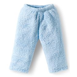 Babyhug Velour Knit Full Sleeves Winter Wear Night Suit With Teddy Bear Patch - Light Blue