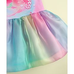 Babyhug Sleeveless Mermaid Printed Frock Swimsuit - Purple