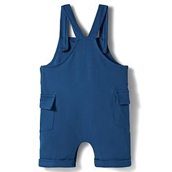 Babyhug Disney Single Jersey Knit Dungaree & Half Sleeves Inner Tee With Lion King Graphics - Blue & Yellow