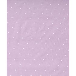 Babyhug Cotton Knit Hooded Wrapper With Polka Dots & Bow Applique L 65 x B 61 cm - Lavender