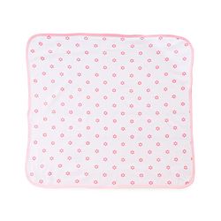 Babyhug Cotton Knit Hooded Towel With Butterfly & Floral Embroidery & Print L 65 x B 61 cm - Lavender
