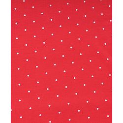 Babyhug Cotton Knit Hooded Wrapper With Polka Dots Print & Bow Applique L 65 x B 61 cm - Red