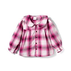 Babyhug Cotton Woven Full Sleeves Checkered Top & Denim Jeans Set - Multicolor