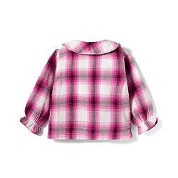 Babyhug Cotton Woven Full Sleeves Checkered Top & Denim Jeans Set - Multicolor
