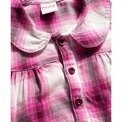 Babyhug Cotton Woven Full Sleeves Checkered Top & Denim Jeans Set - Multicolor