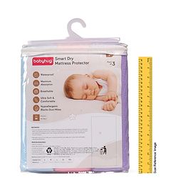 Babyhug Smart Dry Waterproof Bed Protector Sheet  Medium Size Pack of 3 - Sky Blue, Pink & Lilac| Soft & Breathable Top Layer| Leak Proof Bottom Layer| Hypoallergenic Mattress Protector for 0+ Months