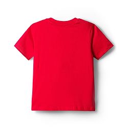 Babyhug Cotton Knit Half Sleeves T-Shirt With Text Print - Red