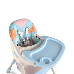 Babyhug 3-in-1 Convertible High Chair - Green| 5-Point Safety Harness| Dual Detachable Food Tray| Adjustable & Foldable Design| Removable Wheels with Brakes| Anti-Skid Base| Toddler & Rocking Chair