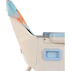 Babyhug 3-in-1 Convertible High Chair - Green| 5-Point Safety Harness| Dual Detachable Food Tray| Adjustable & Foldable Design| Removable Wheels with Brakes| Anti-Skid Base| Toddler & Rocking Chair