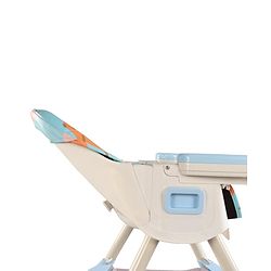 Babyhug 3-in-1 Convertible High Chair - Green| 5-Point Safety Harness| Dual Detachable Food Tray| Adjustable & Foldable Design| Removable Wheels with Brakes| Anti-Skid Base| Toddler & Rocking Chair
