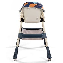 Babyhug 3-in-1 Convertible High Chair - Green| 5-Point Safety Harness| Dual Detachable Food Tray| Adjustable & Foldable Design| Removable Wheels with Brakes| Anti-Skid Base| Toddler & Rocking Chair